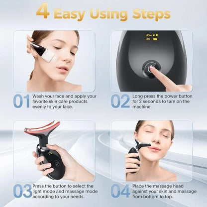 7-Color LED Neck & Face Massager